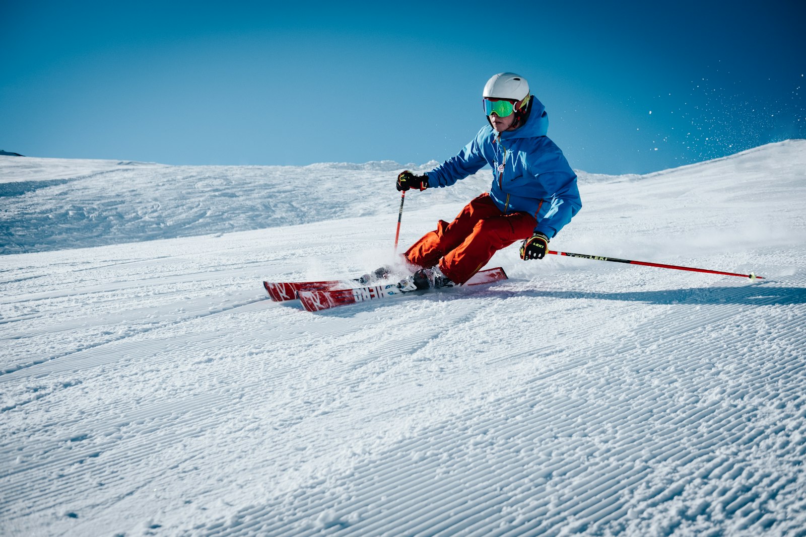 School group in ski gear