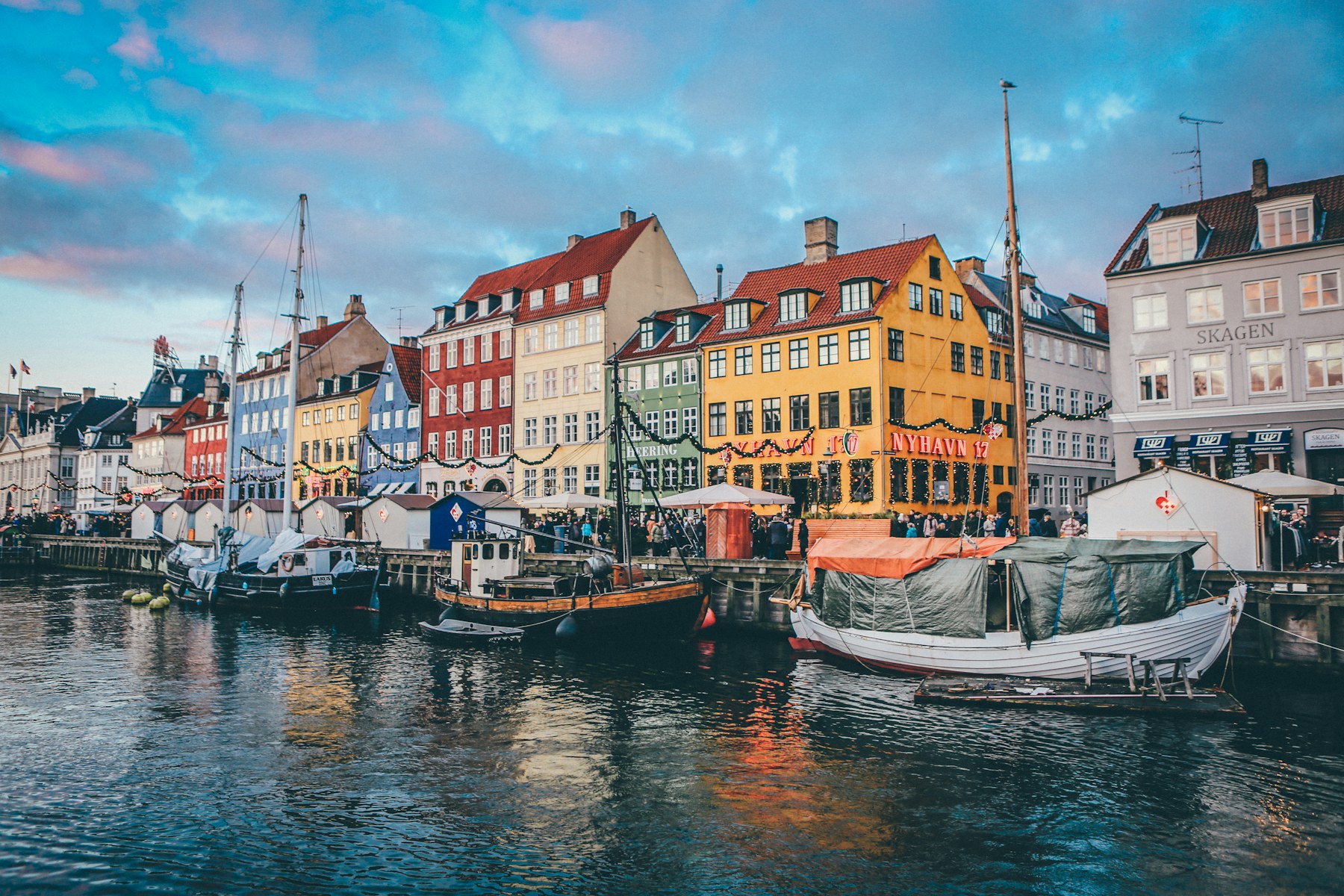 Copenhagen's Nyhavn canal district on a Scandinavian and northern Europe cultural school trip