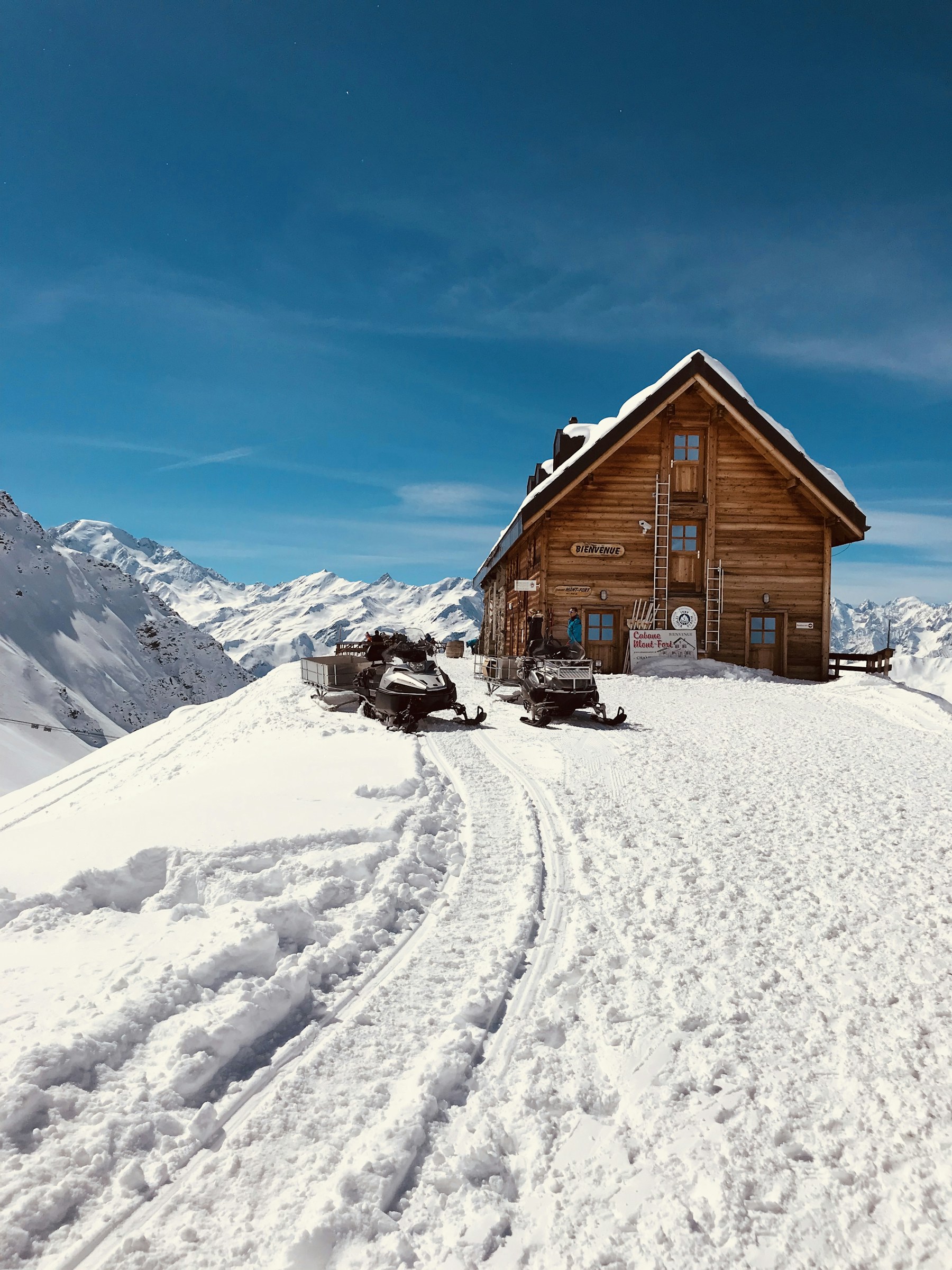 Group skiing down the piste