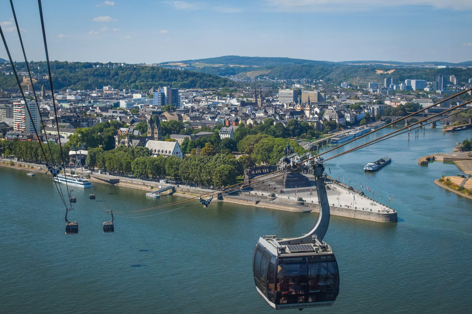 Dramatic Rhine Gorge with medieval castle and vineyards in the Eifel and Rhine Valley, Germany